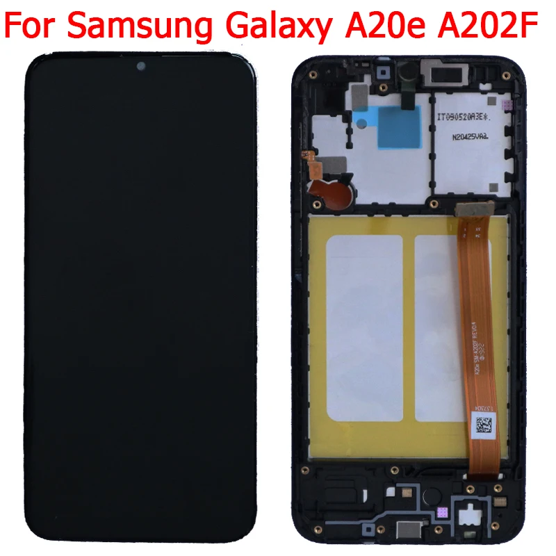 

Новый ЖК-дисплей A20e для Samsung A20E A202F дисплей с рамкой сенсорный экран SM-A202F A202DS ЖК-дисплей дигитайзер в сборе