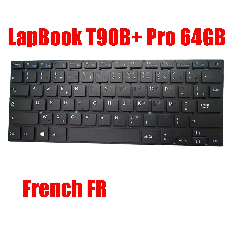 Laptop Keyboard For Fusion5 LapBook T90B+ Pro 64GB France FR/United States US/Italian IT/German GR/Spanish SP/United Kingdom UK