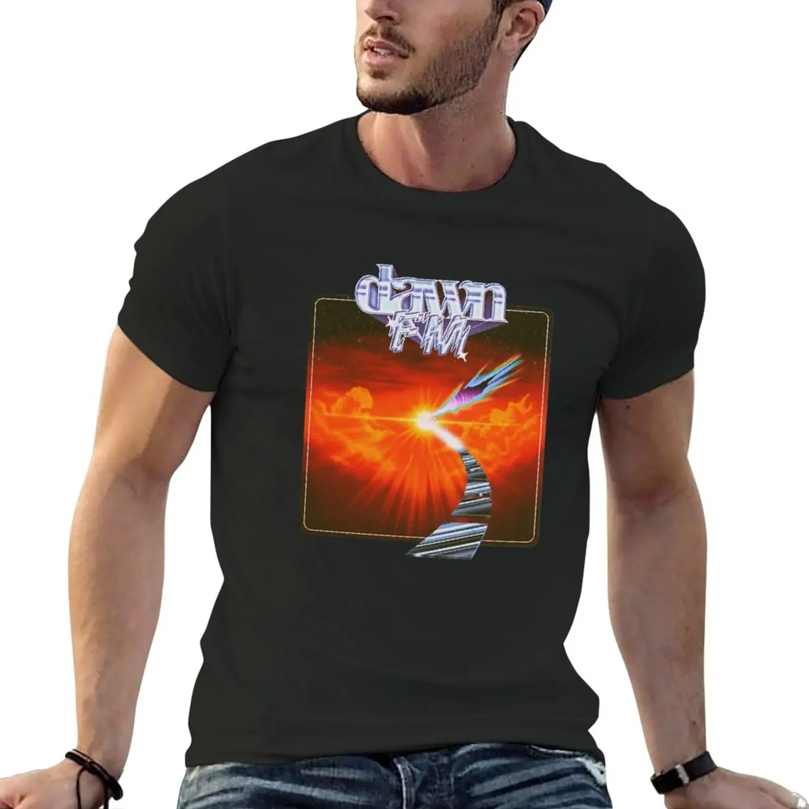 New Blinding Lights Dawn FM T-Shirt tees customized t shirts plain t shirts men