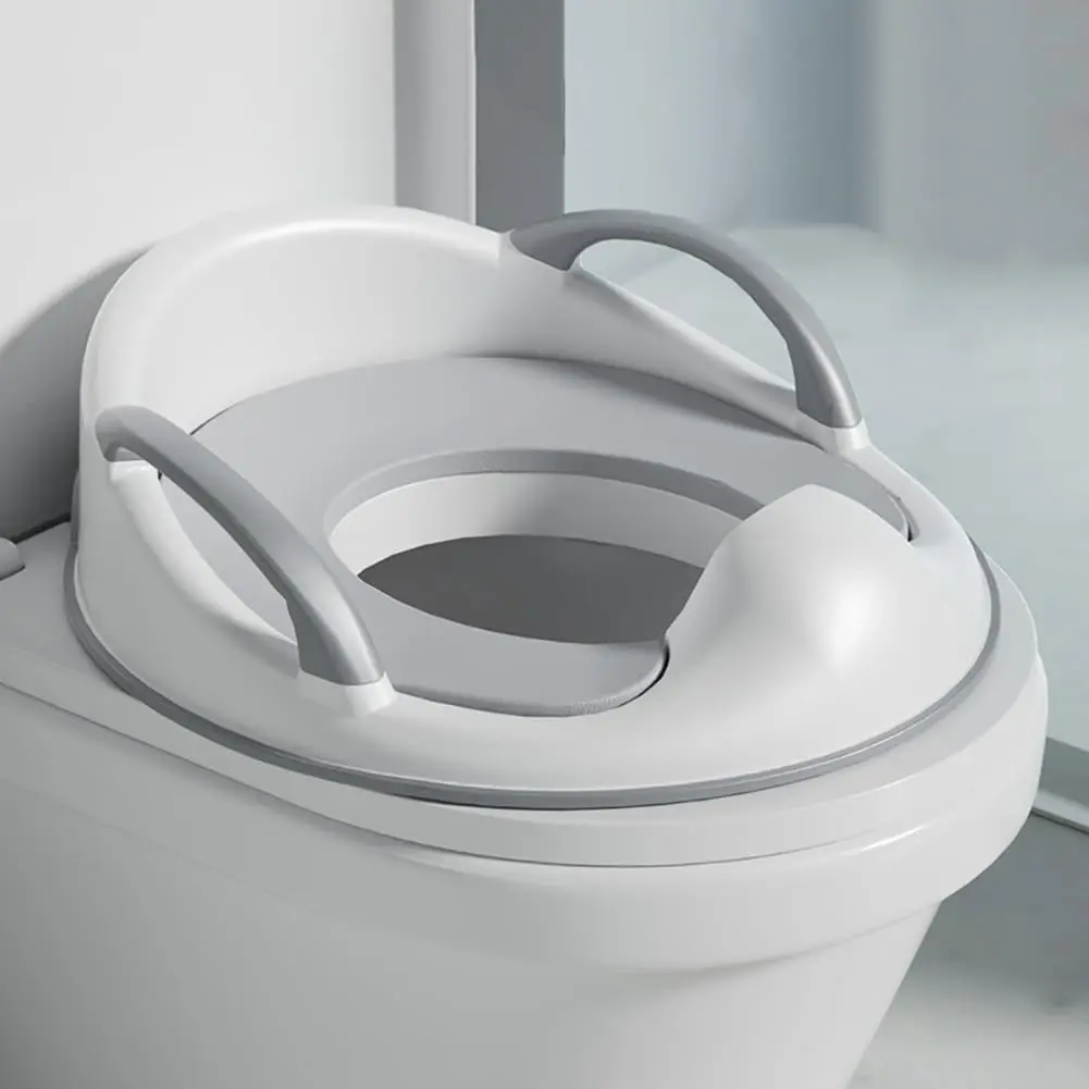 

PandaEar Baby Toddler Potty Training Toilet Seat for Boys and Girls with Handles| Child Kids Potty Seat Toilet Seat Attachment| Safe Urine Guard Non-Slip Rubber Rim| Fits Round & Oval Toilets