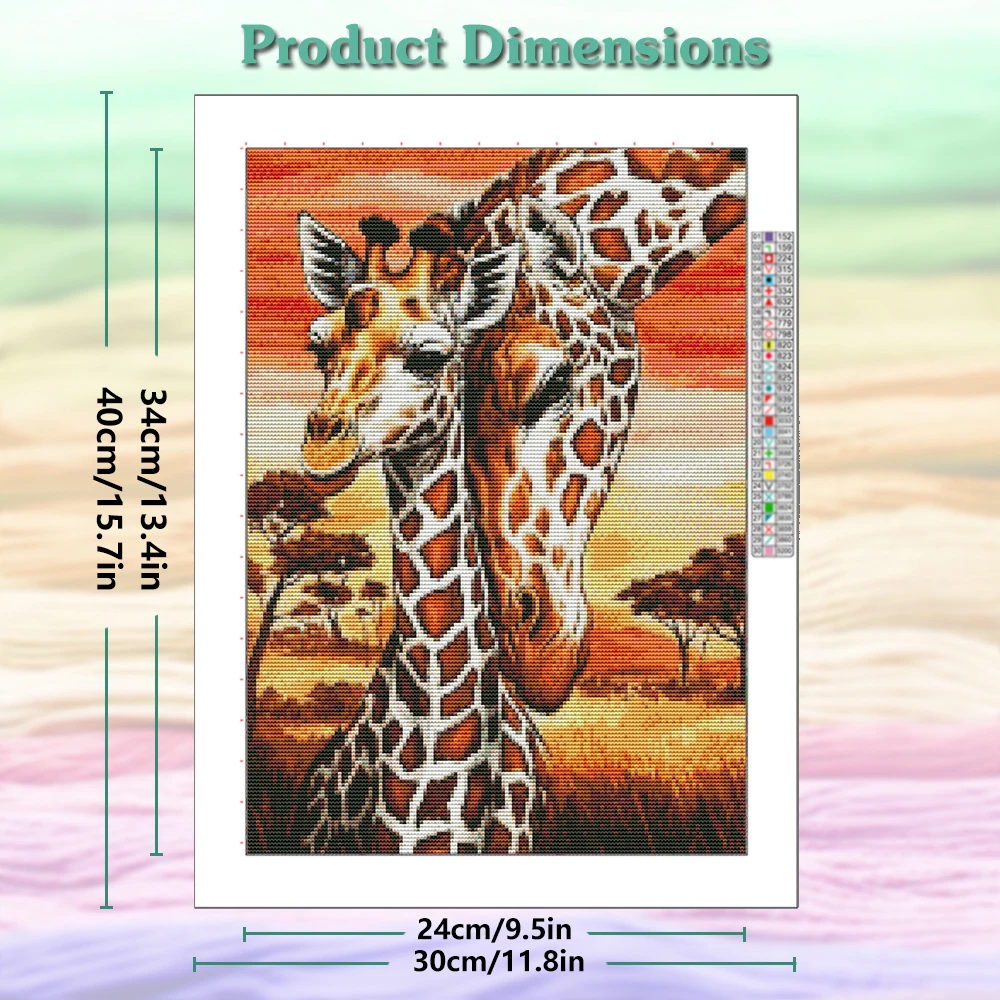 Kit Punto Croce Giraffa: Set R - Embroidery Tas recensione e prezzo