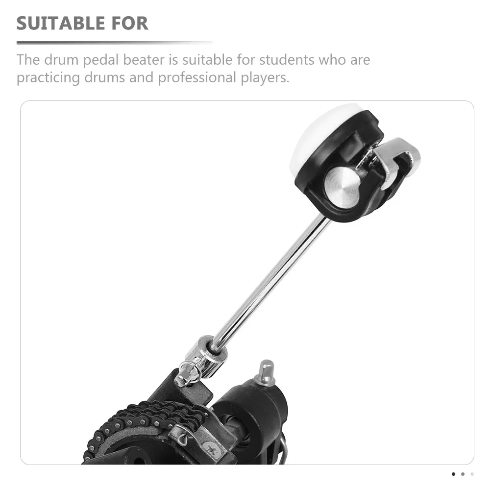 

Drum Pedal Felt Drum Foot Pedal Beater ABS Steel Kick Drumming Accessories Bass Hammer Replacement Part Percussion Supplies