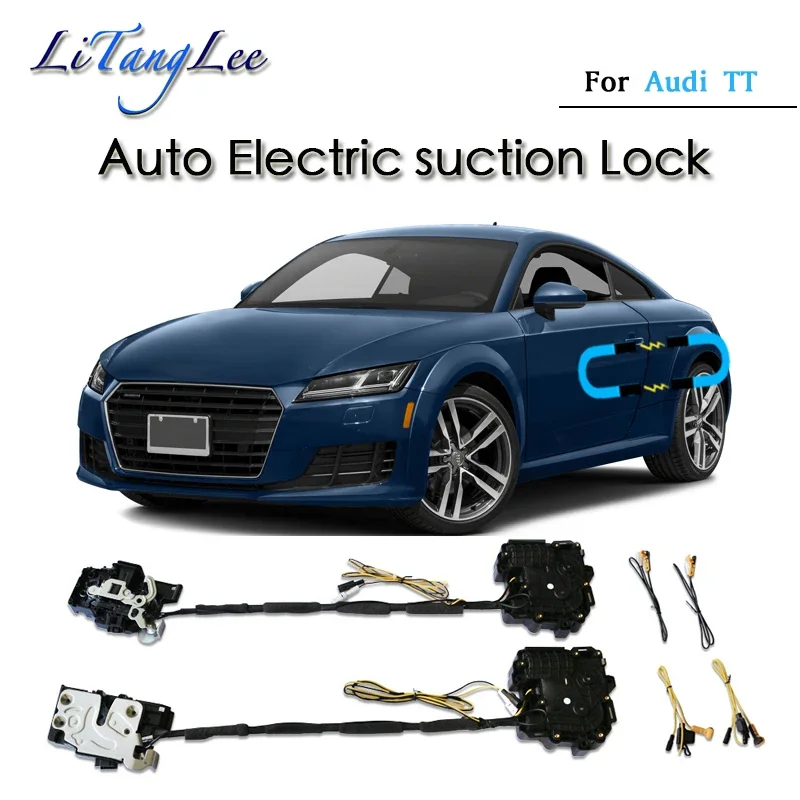 

For Audi TT 2015~2019 Car Soft Close Door Latch Pass Lock Actuator Auto Electric Absorption Suction Silence Closer