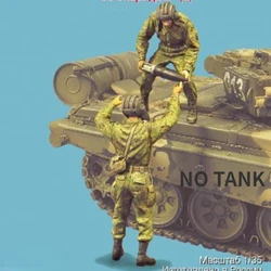 1/35 Resin Soldier Figure Model Kit Modern Military Russian Tank Soldier 2 People Micro Scene GK Unassembled Unpainted 520x