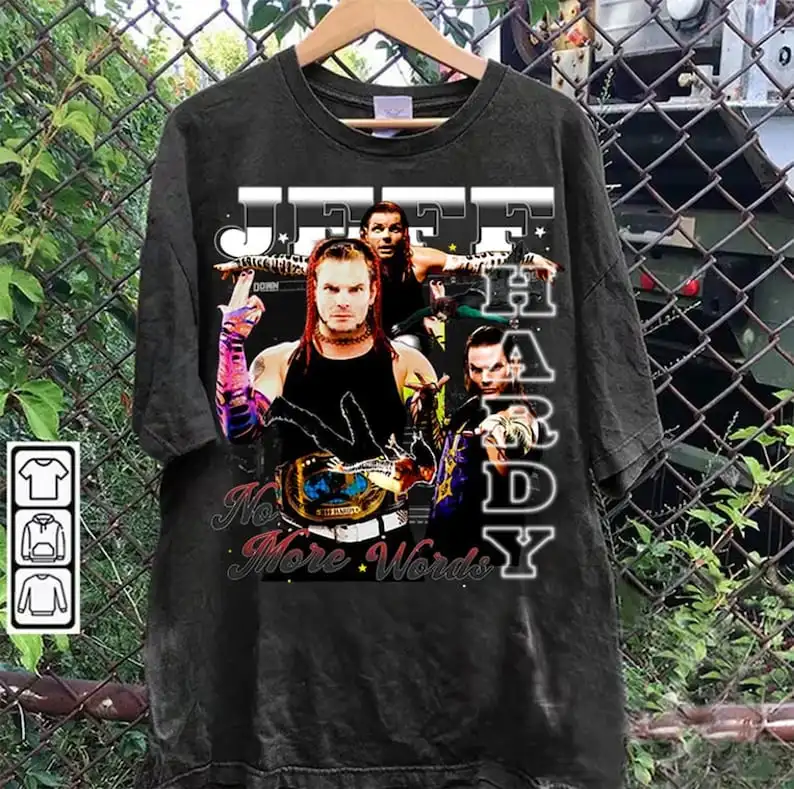 

Vintage 90s Graphic Style Jeff Hardy TShir - American Professional Wrestler Tee