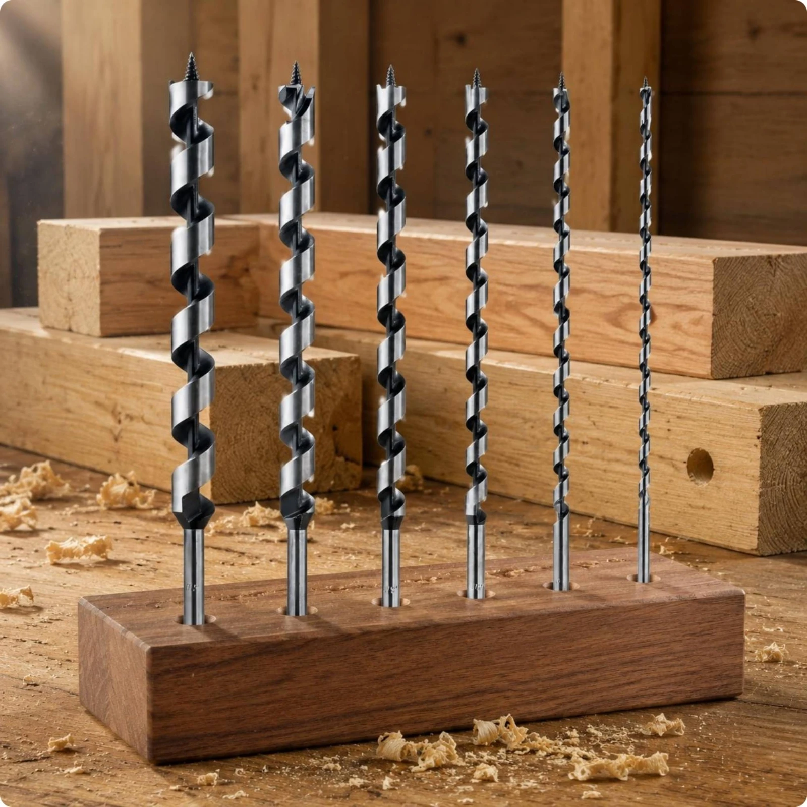 Zestaw 6 sztuk długich świderó – Woodworking Drills recenzja i cena