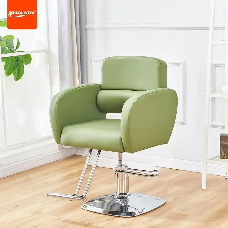 

Aoliviya Internet Celebrity Barber Shop Chair Beauty for Hair Salon Hair Cutting Chair Hairdressing Shop Lifting Simple Salon Ba