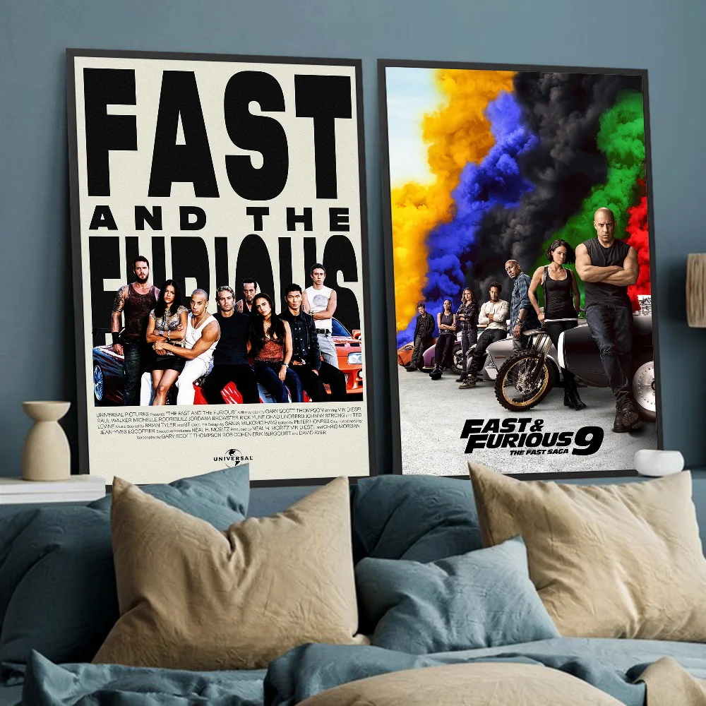 Classic Movies Fast and Furious Series Paul Walker Classic Movie HD Quality Poster Wall Art Painting Study Nordic Home Decor