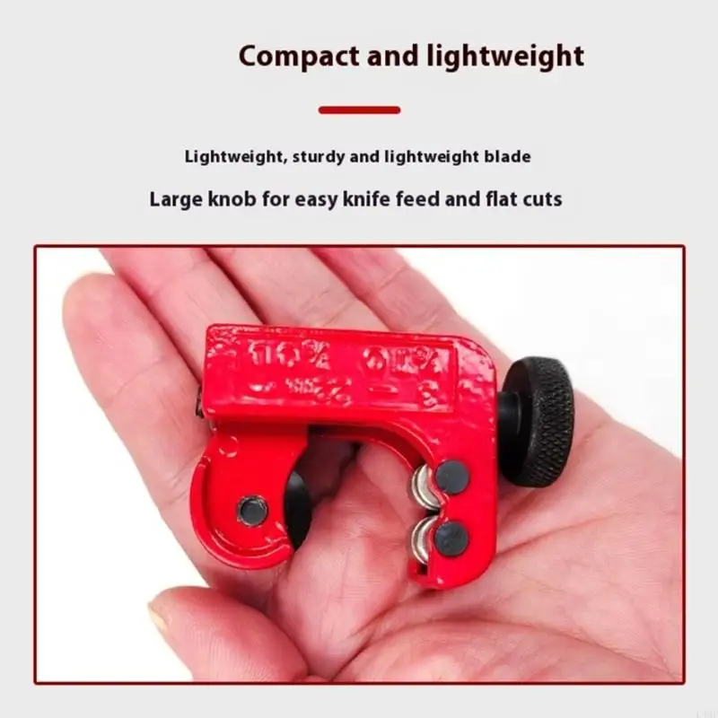 Mini cortador tubo acero inoxidable mano Herramienta corte tubería metal 3-22 mm para proyectos y L4MF