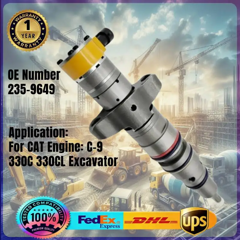 

Топливная форсунка Common Rail 235-9649 (2359649) для двигателей CAT C9 C-9, погрузчиков 973C, экскаваторов 330C 330CL, а также моделей 627G 637G 637D