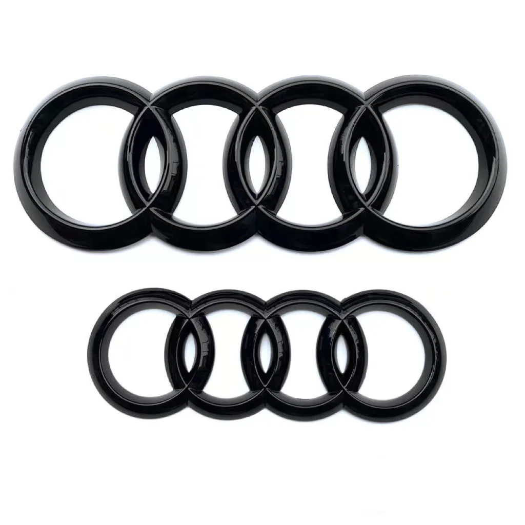 Car Logo Badge Car Front Grille Rear Trunk 4Ring Emblem For Audi A1 A3 A4 A5 A6 A7 S3 S4 S5 S6 RS3 RS4 RS5 RS6 Q3 Q5 Q7