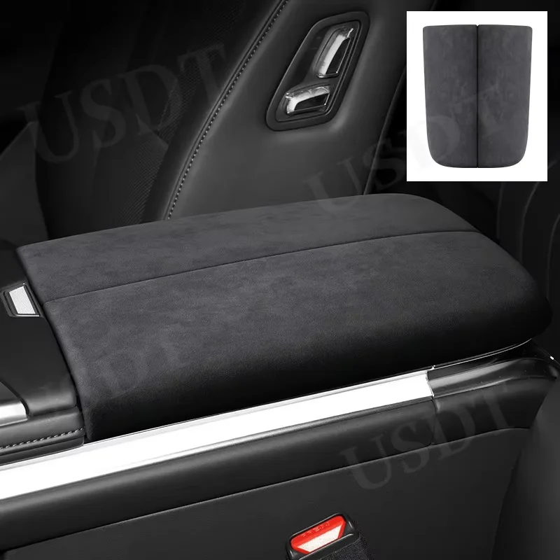 For Wey Blue Mountain Lanshan GWM Wey 07 2024 2025 TOP Suede Rear Armrest Box Lid Sheath Shell Cover Gear Shift Panel Cover Mat