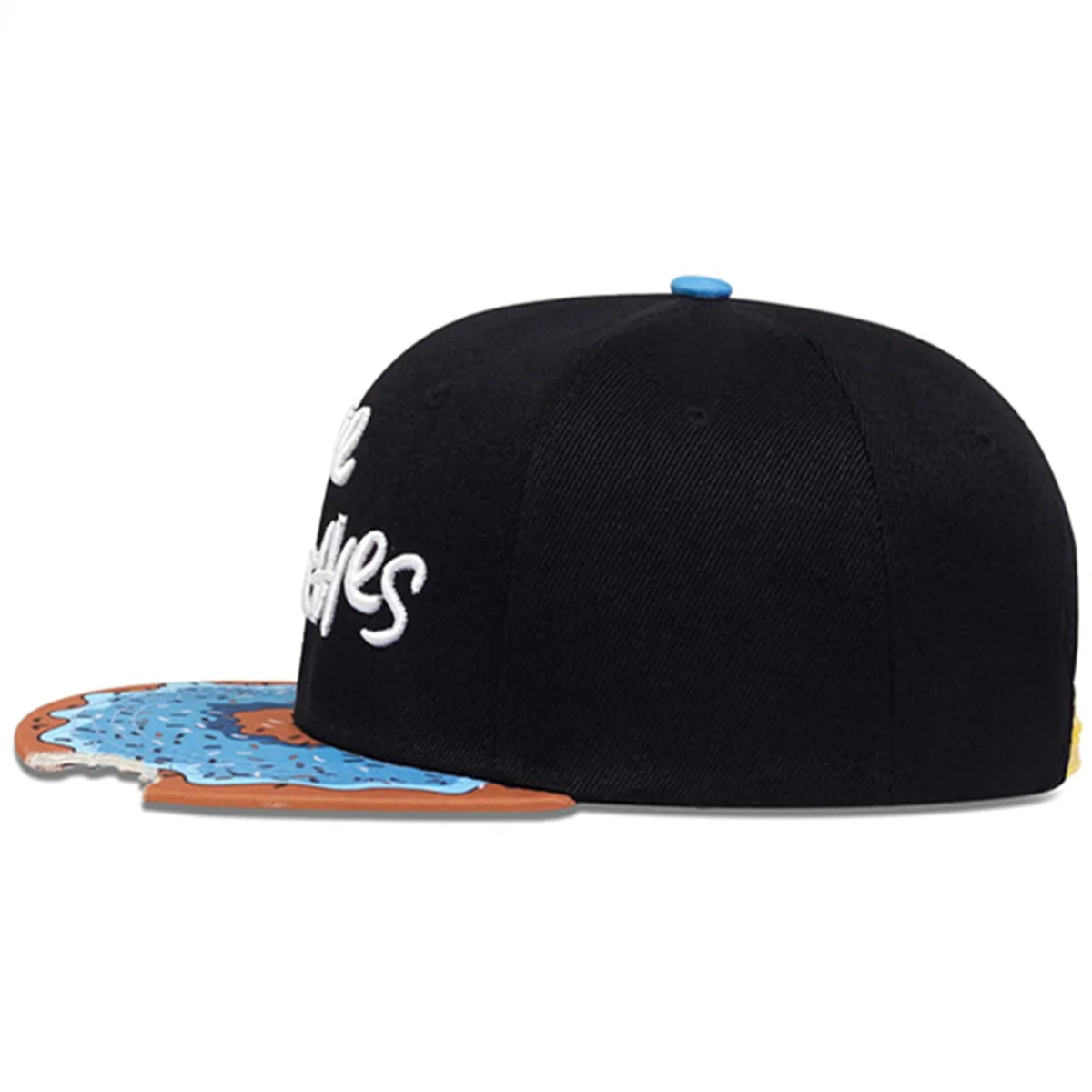 Unisex THE MUNCHIES Hip-Hop-Hüte mit Stickerei, Frühling und Herbst, verstellbare, lässige Snapback-Baseballkappen, Sonnenschutzhut für den Außenbereich – Detail 4
