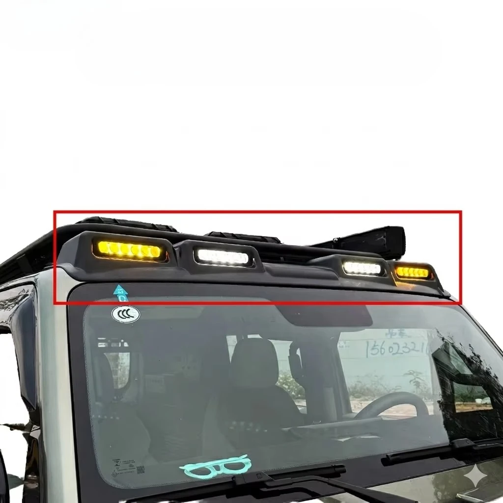 ABS Roof Searchlight Spoiler Modification Roof LED Spotlight Pod Lights For ICAR ICARUR V23 2024 2025 Accessories