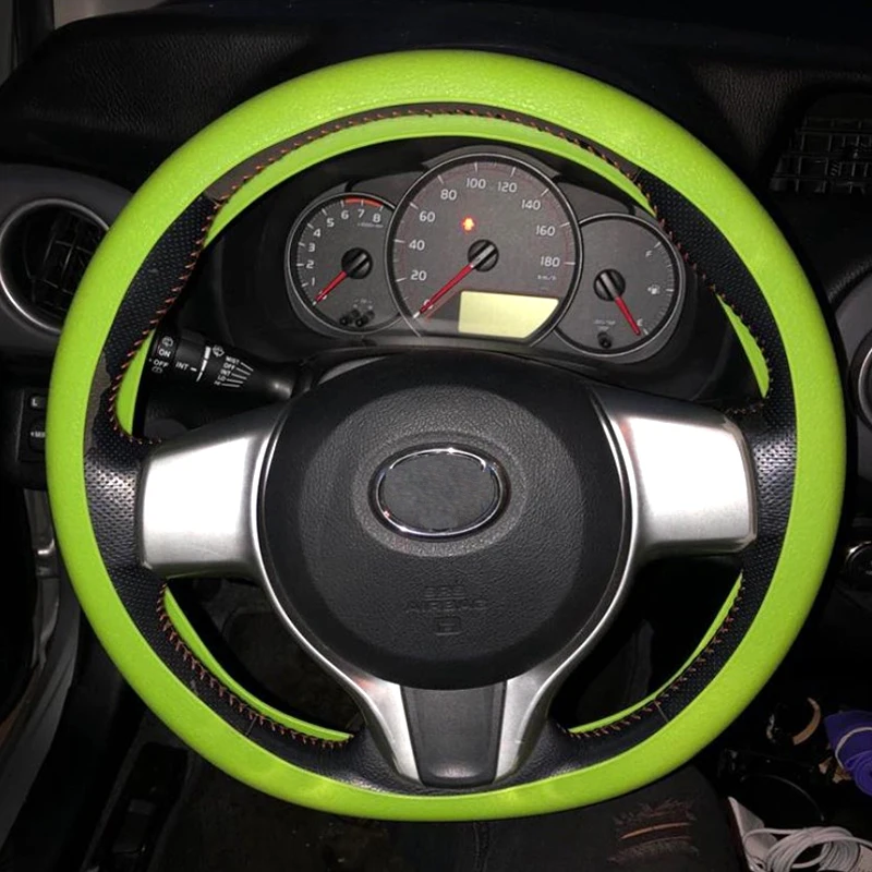 1pcs/set Universal Multi Color Soft Skin Silicone Texture Steering Wheel Cover Car Silicone Steering Wheel Cover Car Accessories