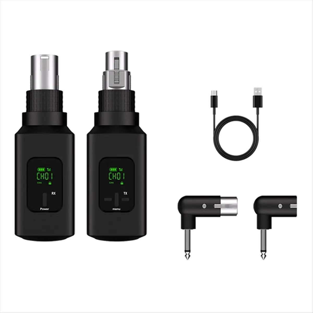 DT77 Professional Wireless Microphone Converter Wireless System for Guitar XLR Transmitter and Receiver Dynamic Microphone B