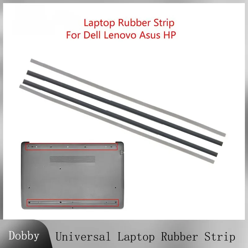 Universal Laptop Rubber Strip For DIY Bottom Case Foot Pad Surface Laptop Rubber Foot Pad silver black Rubber Leg Accessories