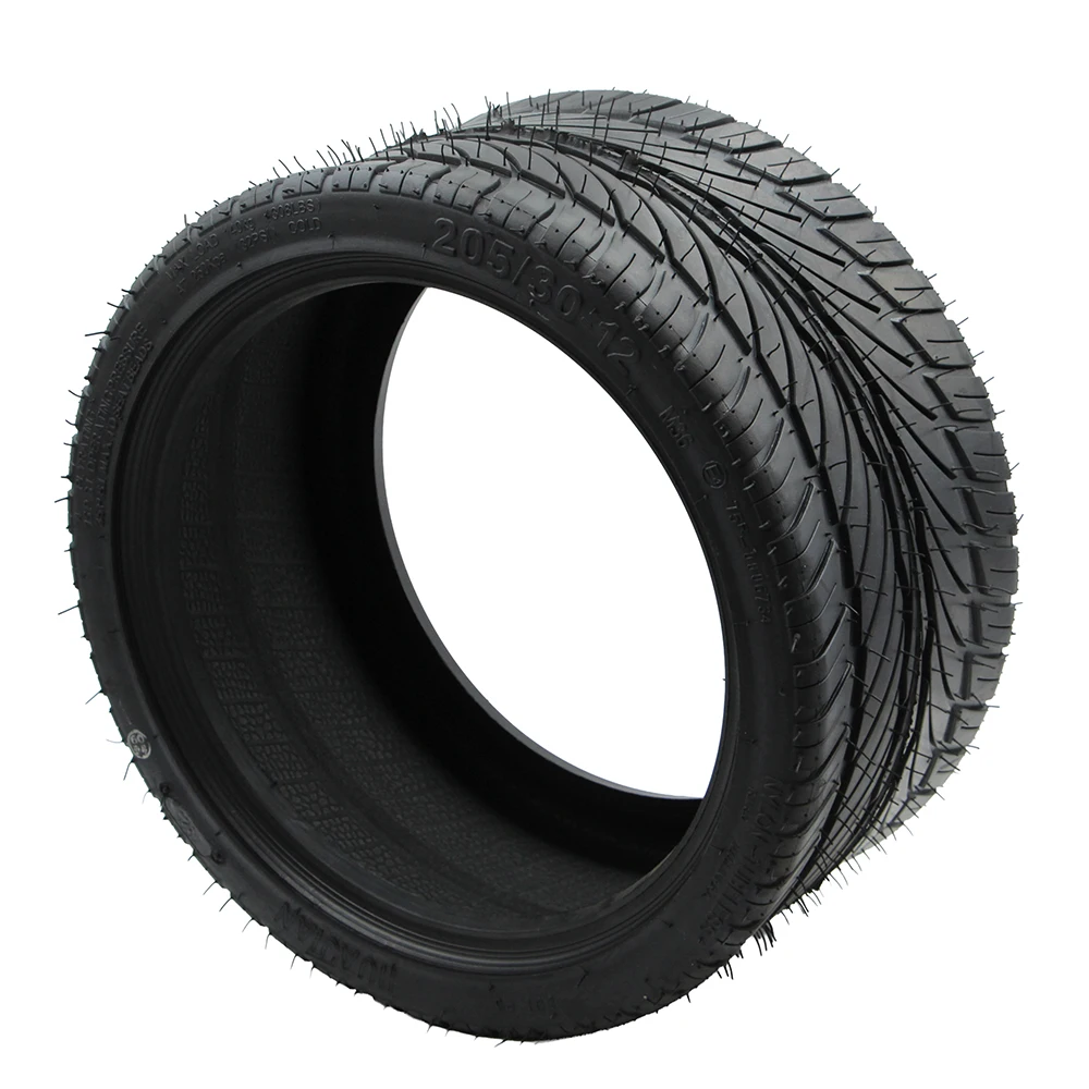 ATV 12 inch Flat Vacuum Tyre 205/30-12  Tubeless Tire For Go kart Golf Cart Sightseeing Car Tricycle Quad Bike wheel