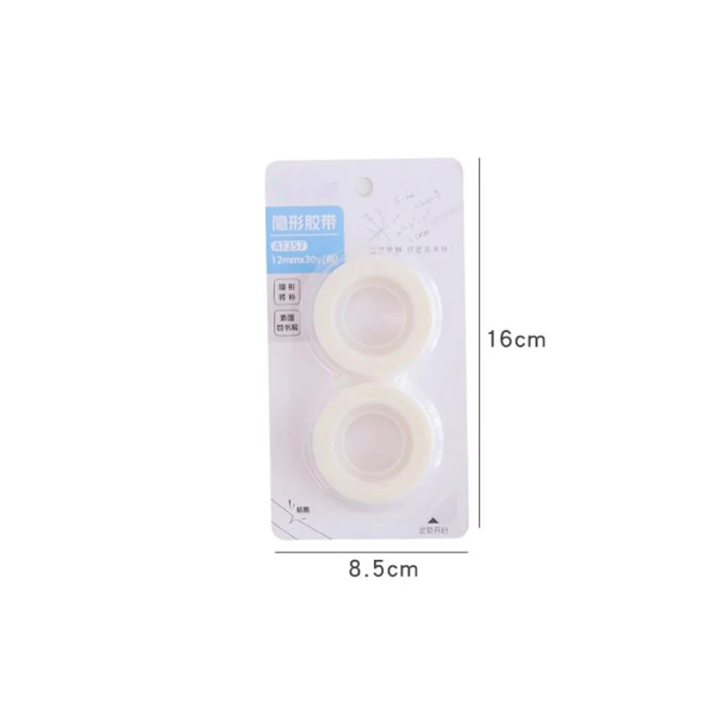 8Pcs Clear Student Masking Tape Premium Adhesive Transparent Tape for DIY Crafts Errors Removing Repairing School Stationery