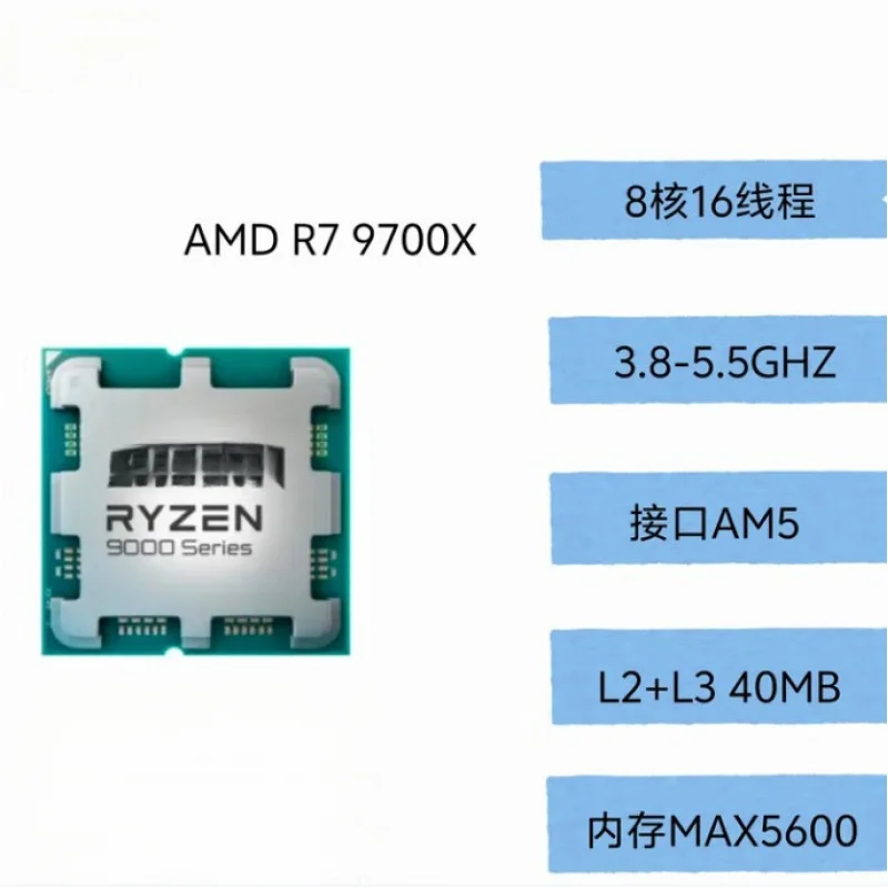 

For AMD RYZEN R7 9700X 9th generation loose tablets LLL