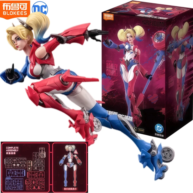 

DC1/12 Blokees Suicide Squad Harley Quinn Task ForceX Assembly Mecha Version Action Figure Collectible Doll Anime Model Toy Gift