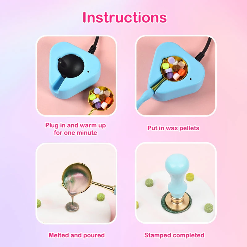 1 مجموعة النار الشمع فرن وعاء دفئا يذوب سخان كهربائي الشمع الخرز ذوبان ختم الفرن ملعقة مجموعة ل ختم الشمع ختم