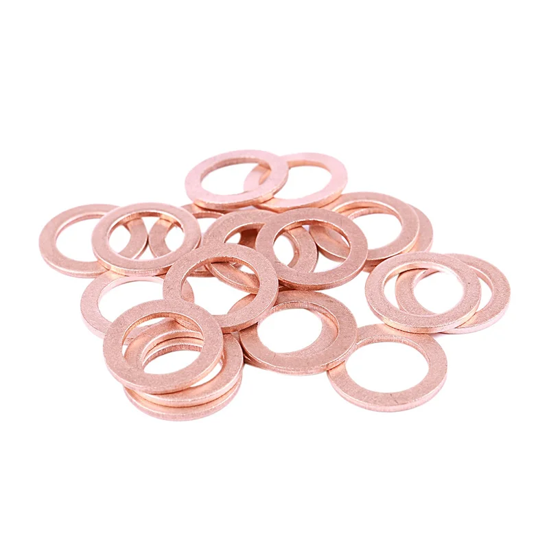 

BAAJ-400Pcs 12 мм х 18 мм х 1,5 мм медная плоская шайба уплотнительное кольцо