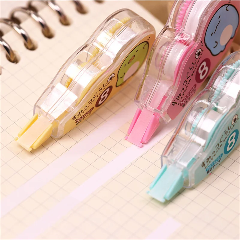 Cute Lovely White Out Corrector Correction Tape Stationery Student Altered Tapes School Office Supplies
