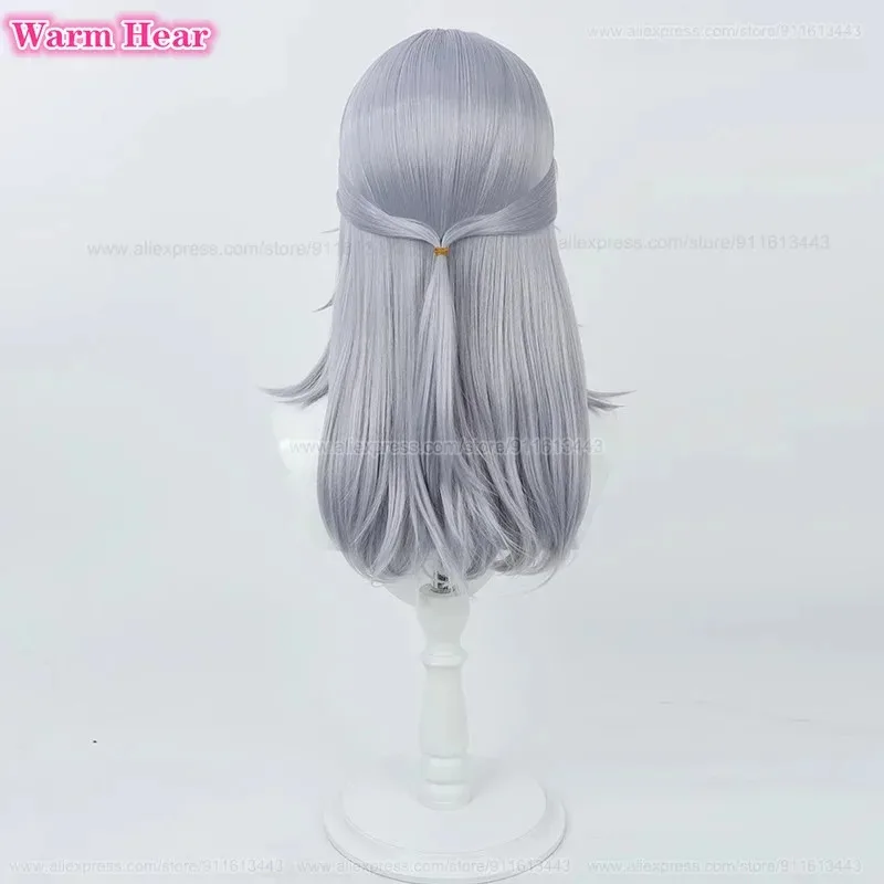 جديد! فولغل أوفيد الشعر الاصطناعية Vtuber طويل 55 سنتيمتر أزرق رمادي تأثيري أنيمي مقاومة للحرارة هالوين شعر مستعار للحفلات + غطاء شعر مستعار مجاني