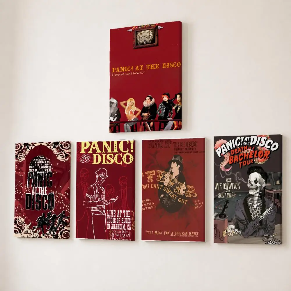 American Rock Band P-panic At The Disco Poster HD Canvas Wall Art With Inner Frame Gallery Wrapped Ready To Hang Home Decor