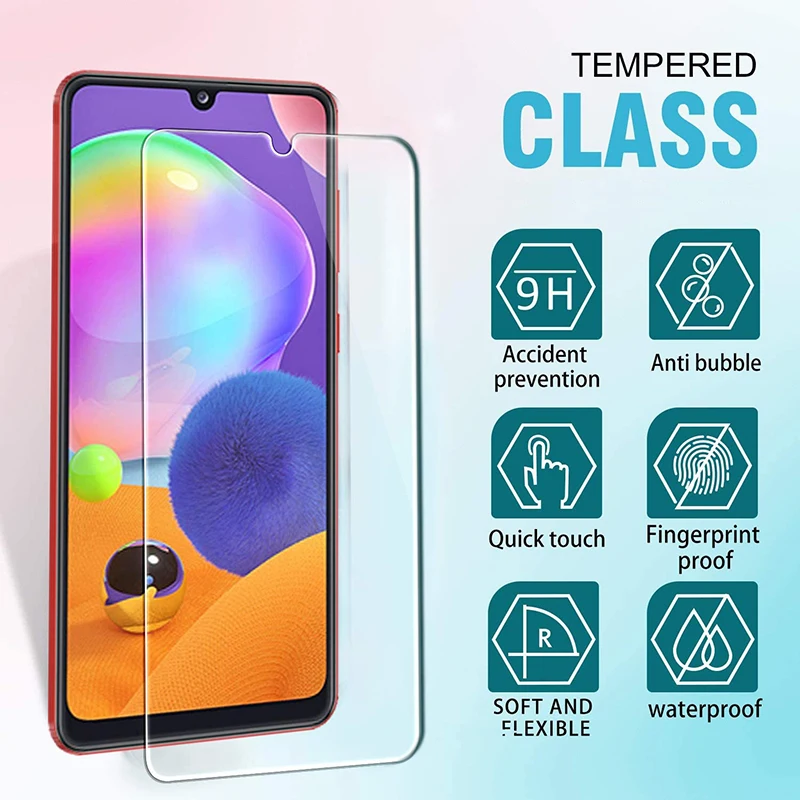 Full Cover Tempered Glass For Samsung Galaxy A01 A03 Core A13 M22 M52 Screen Protector A11 A21 A31 A41 A51 A71 Glass