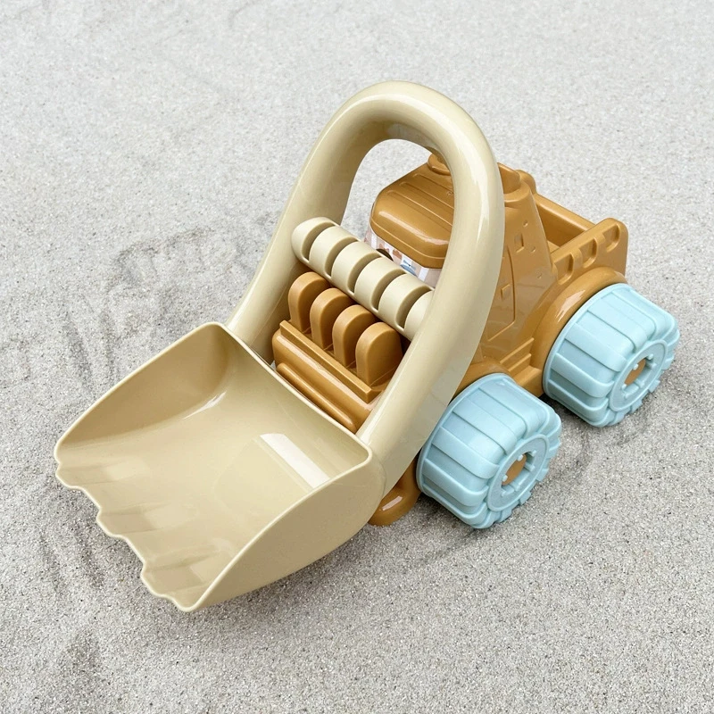 Set di giocattoli da spiaggia per bambini Pala Stampo Kit per auto giocattolo Strumenti durevoli per scavo di sabbia con custodia Gioco all'aperto Regalo per bambini Sicuro e divertente