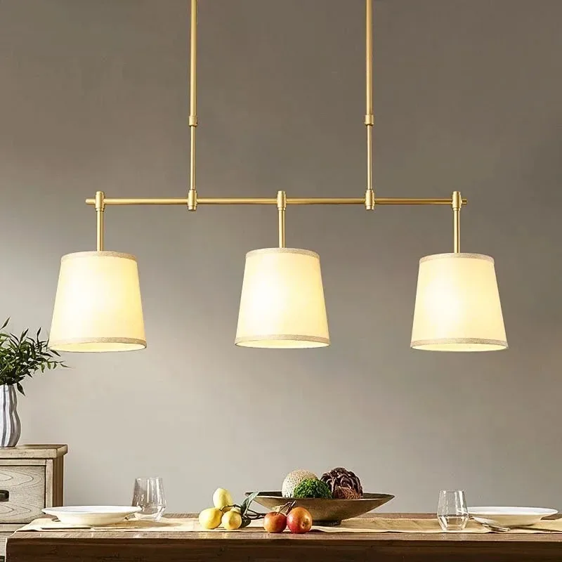 Modern American Three Head Pendant Lighting Fixture For Dining Room Kitchen Island Bar Counter Home