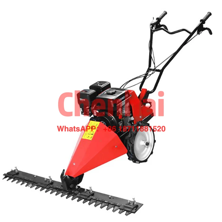 

Hand handled walk behind sickle bar mower / self propelled sickle mower / Scythe lawn mower Pasture cutting hay mower