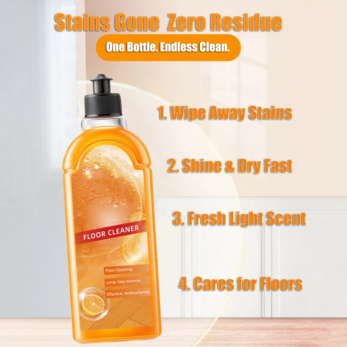 منظف أرضيات ساكورا بلوسوم أوشن بريز 500 مل لجميع أنواع الأرضيات ملحقات حل التنظيف