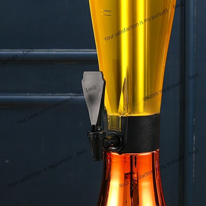 3.5L horn base wine cannon commercial tie beer cannon beverage machine juice tower beer tower wine column European juice tripod