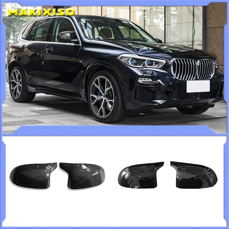 

Auto Car Rear View Side Mirror Cover Trim for BMW F25 X3 F26 X4 F15 X5 F16 X6 14-18 Carbon Fiber Style