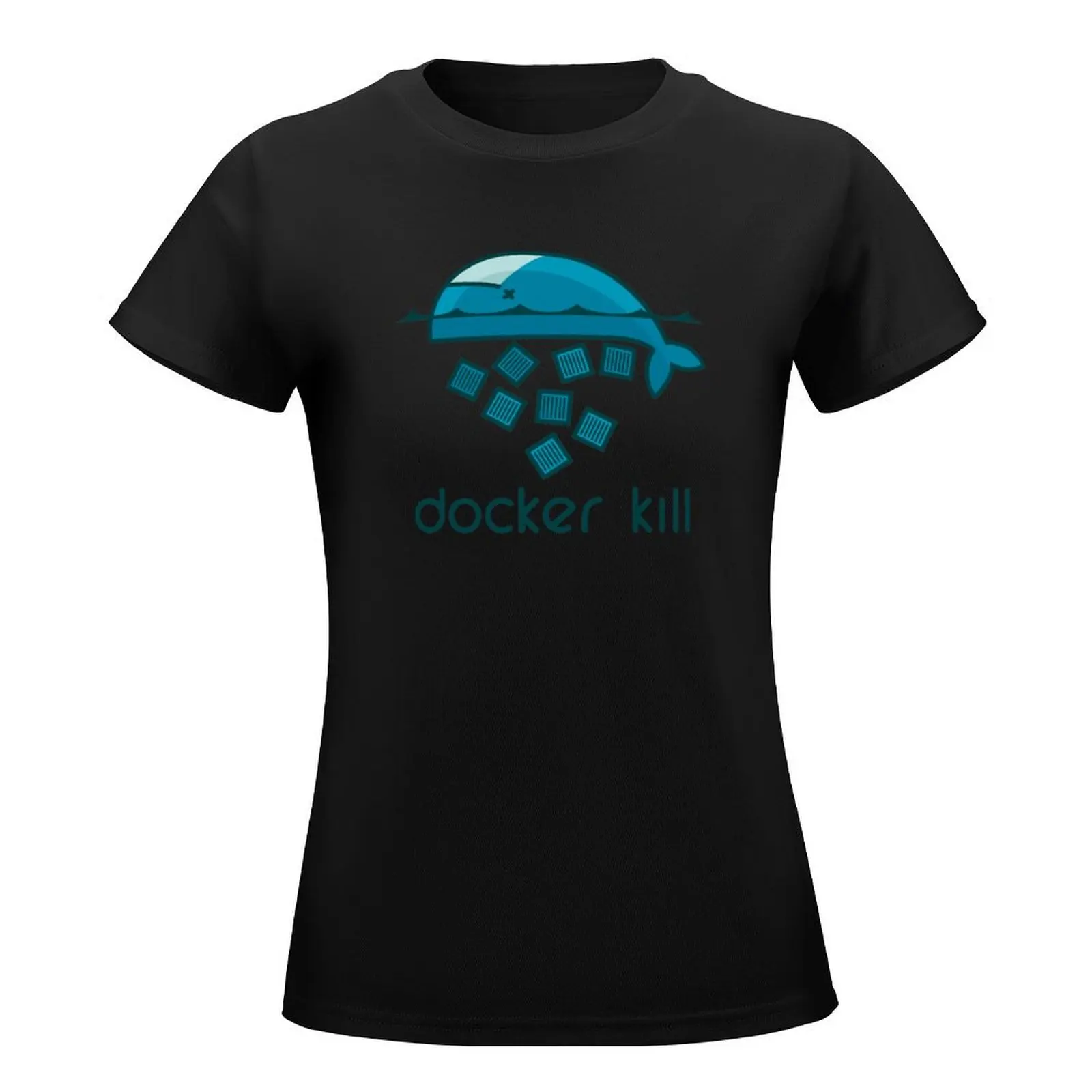 Docker DevOps Pack T-Shirt Female clothing summer tops summer clothes t shirts for Women loose fit