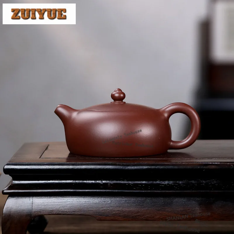 

180ml Antique Yixing Purple Clay Teapots Handmade Pot Raw Ore Purple Mud Tea Maker Kettle Chinese Zisha Tea Set Collection Craft