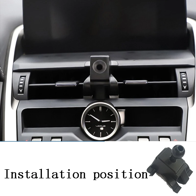 Car Phone Holder For Lexus NX NX200 NX300 350h 450h 2014-2022 Car Styling Bracket GPS Stand Rotatable Support Mobile Accessories