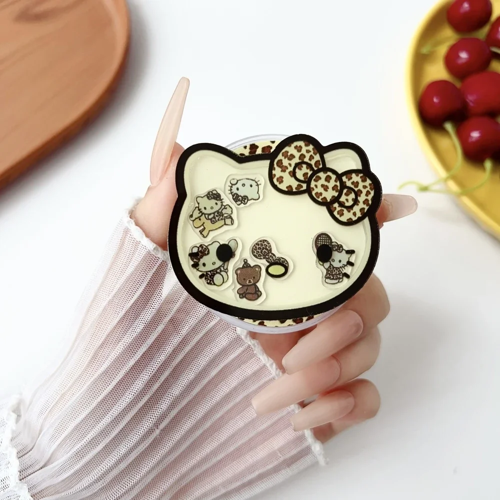 

Cute Sanrio Hello Kitty For Magsafe Magnetic Phone Griptok Grip Tok Stand For iPhone Foldable Wireless Charging Case Holder