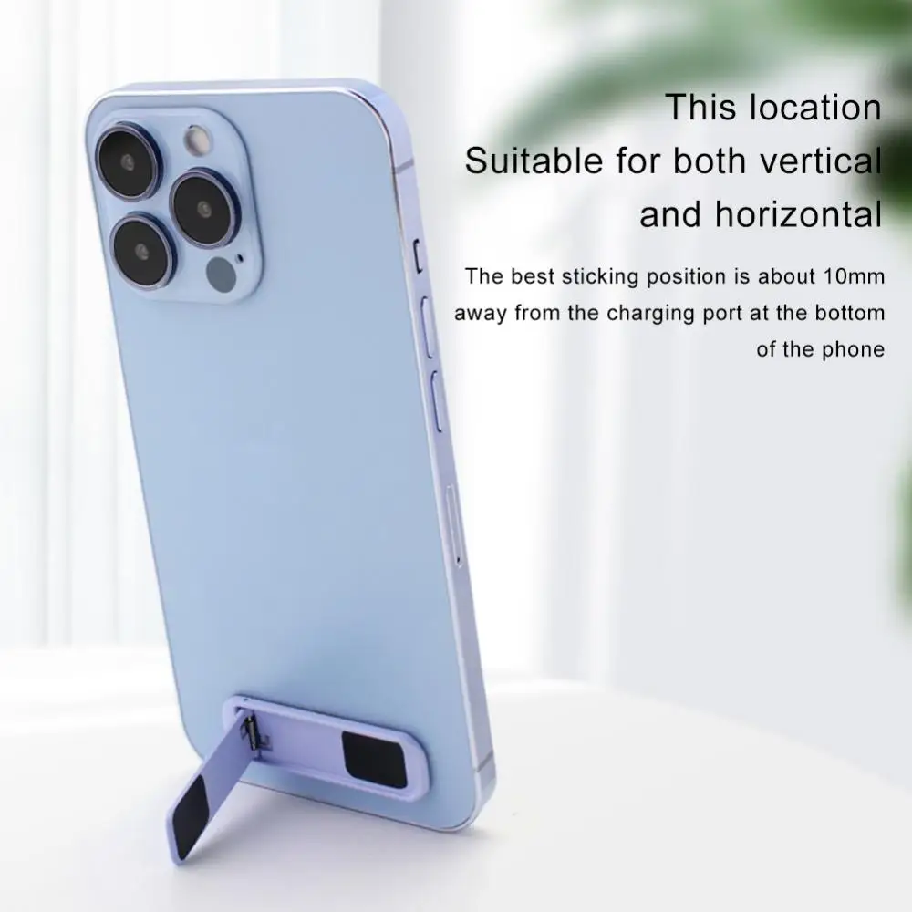 Metal mobile phone support aluminum alloy desktop support multifunctional men and women lazy people paste hidden folding support