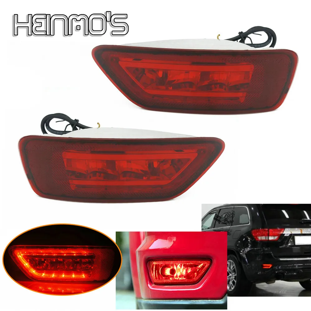 Rear Fog Light LED Bulbs Foglamps Wirings For Jeep Grand Cherokee WK2 Dodge Journey 2016 2015 2014 2013 2012 2011