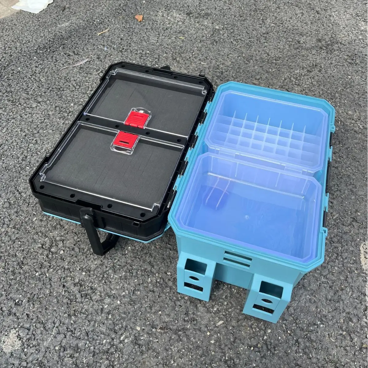 Portable Lure Tackle Box Abs Multi-Layer Gear Organizer Shore Saltwater Use Capacity Divider Layout Packed Size Load Rating To