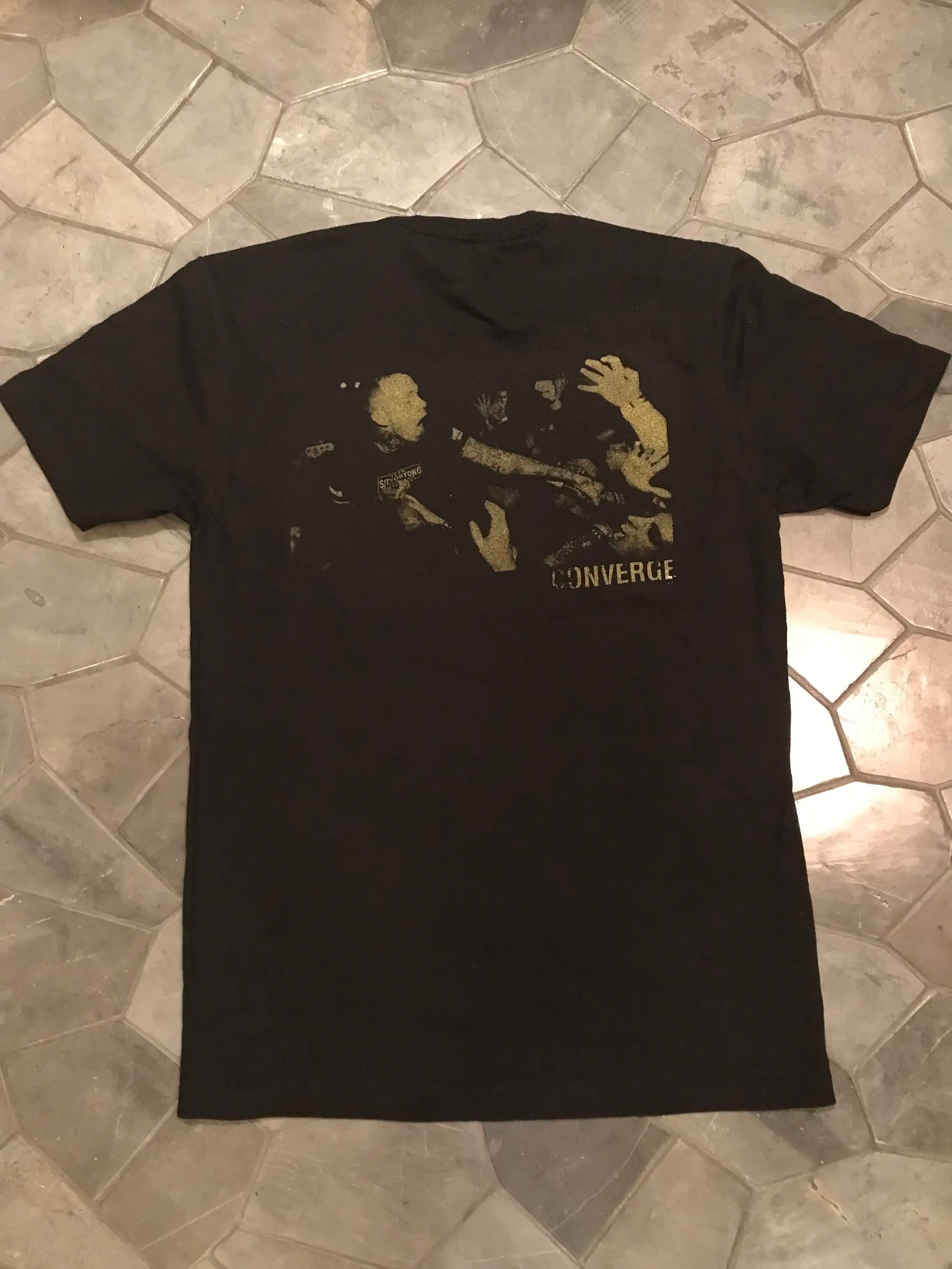 Converge Live In The Chamber Black Gold Music T Shirt