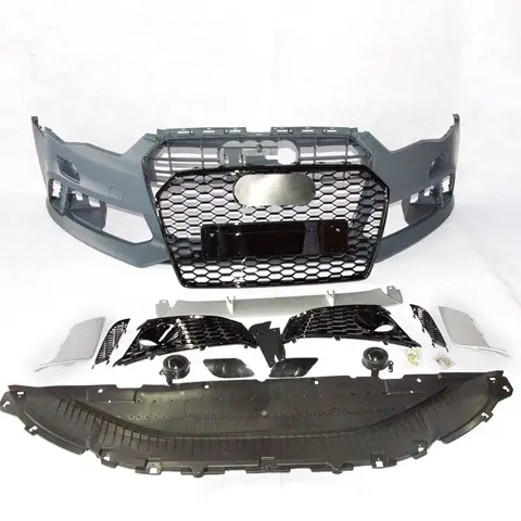 Kit de elevação facial estilo RS6, kits de corpo, para-choque dianteiro para Audi A6 A6L C7 2016-2018
