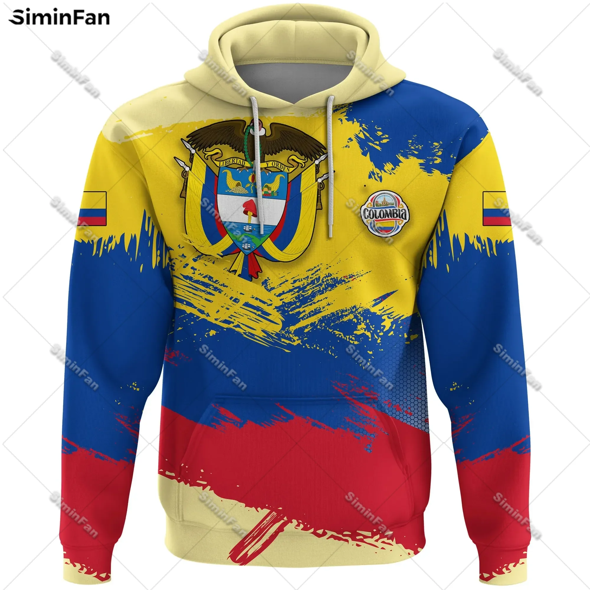 Colombia Legend Coat Of Arms Mens Hoodies 3D Printed Hooded Pullovers Zip-up Jacket Male Sweatshirt Unisex Outerwear Female Top