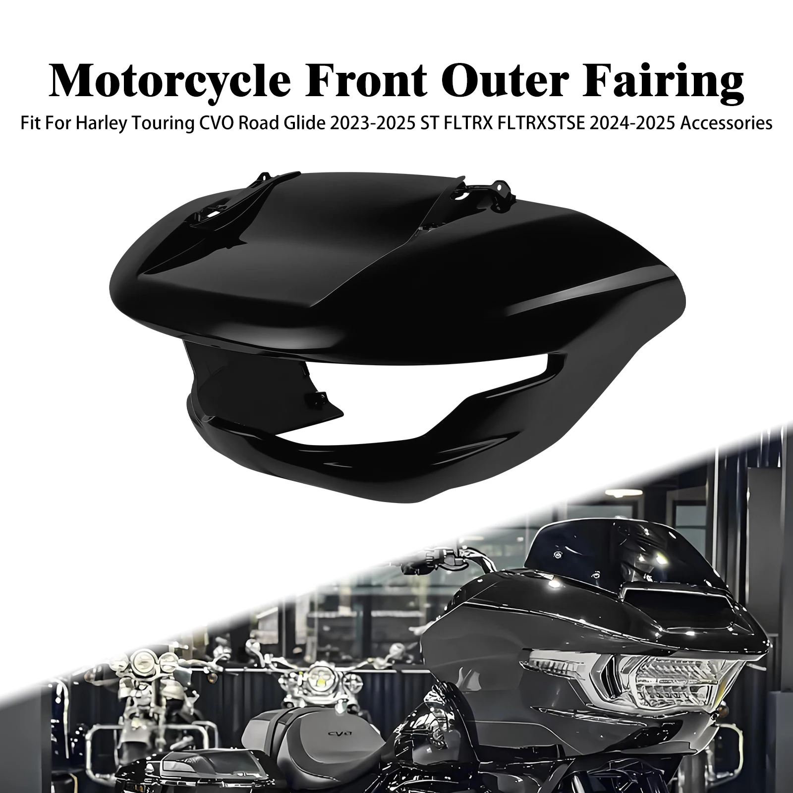 

Motorcycle Front Outer Fairing Cover Headlight Cowl Cover For Harley Touring CVO Road Glide 2023-2025 FLTRX FLTRXSTSE 2024-2025