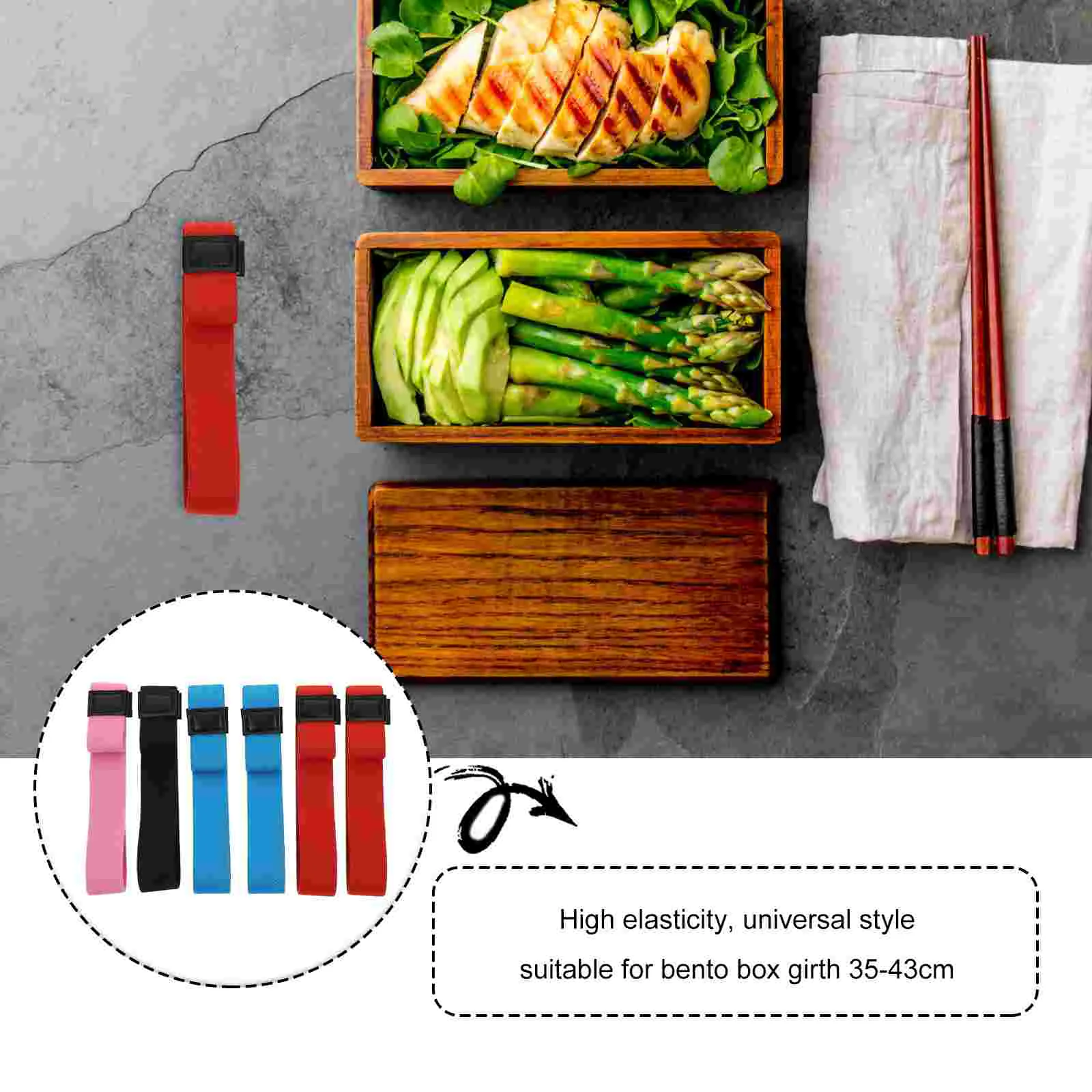 6 Pcs Strap Lunch Retainers Colorful Straps Practical Accessories Fixing Adjustable Polyester Reusable Securing