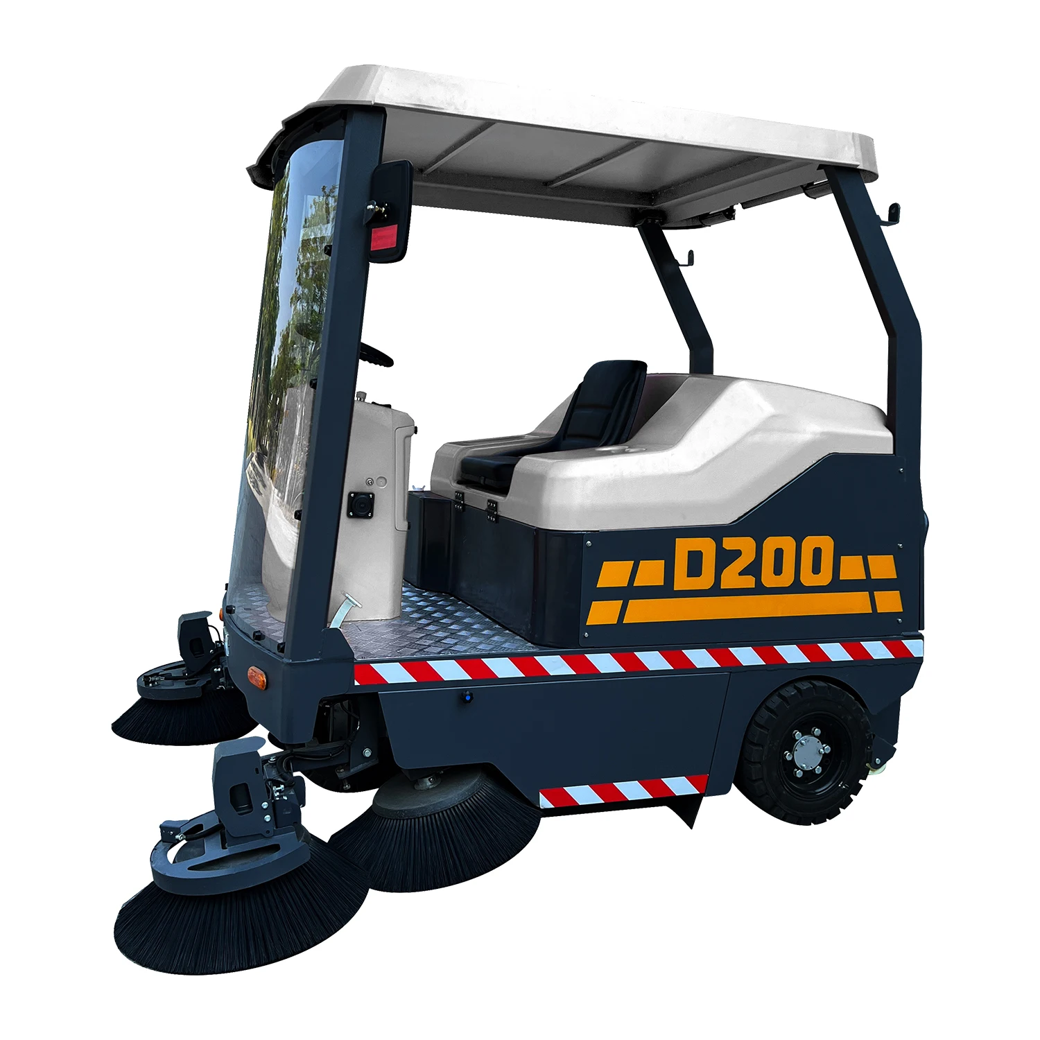 Big Tank Double Brush Industrial Road Cleaning Ride On Floor Sweepers Machine Professional Industrial Floor Scrubber Tool